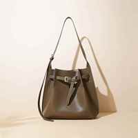 Nouveau Sac à Bandoulière de Luxe en Cuir Véritable pour Femme 2026 – Tendance Décontractée, Grande Capacité, Cuir de Vachette de Haute Qualité, Imperméable, Deux Bretelles