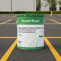 Peinture de marquage routier en acrylique pur résistante aux intempéries, anti-vieillissement, pour la sécurité routière urbaine, sac de 25 kg