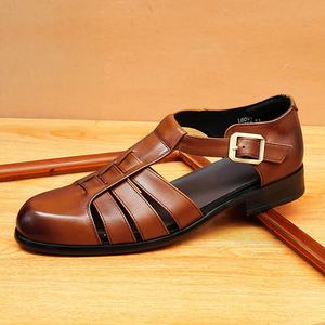 2026 latest model men's casual leather business suit genuine leather <b>hiking</b> men's leather <b>shoes</b> - Product Image 6