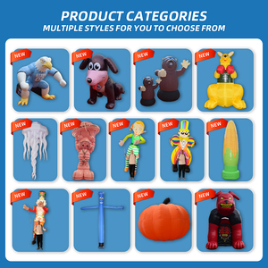 Reno Inflable Gigante de Navidad, Perro Inflable Publicitario para Decoración Navideña al Aire Libre - Product Image 3