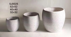 Pots <span class=keywords><strong>de</strong></span> jardinière <span class=keywords><strong>de</strong></span> fleurs en fibre d'argile légère <span class=keywords><strong>de</strong></span> haute qualité <span class=keywords><strong>grande</strong></span> <span class=keywords><strong>poterie</strong></span> <span class=keywords><strong>de</strong></span> <span class=keywords><strong>jardin</strong></span> pour la décoration intérieure - Product Image 6
