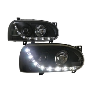 CARMATES gruppo faro di vendita caldo LED DRL lampade anteriori indicatore di direzione faro anteriore per <span class=keywords><strong>Volkswagen</strong></span> VW Golf3 <span class=keywords><strong>Golf</strong></span> 3 1992 - <span class=keywords><strong>1997</strong></span> - Product Image 1