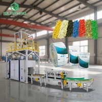 Machine d'emballage tubulaire FFS pour granulés de caoutchouc, machine d'emballage FFS automatique pour particules de PE