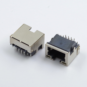 Connecteur Ethernet RJ45 blindé JISJACK série 4.2 8P8C SMT traversant avec languette LED intégrée - Product Image 6