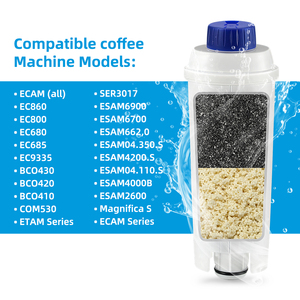 <span class=keywords><strong>Filtre</strong></span> à eau de remplacement pour machine à café De'Longhi L-CMF006 en charbon actif de coque de noix de coco, vente en gros d'usine, usage domestique, ISO9001 - Product Image 6