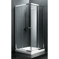 Offre Spéciale – Cabine de Douche Domo en Verre Trempé avec Cadre en Aluminium Coulissant et Finition Polie – Fabrication Chinoise