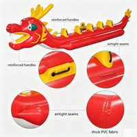 Bateau Dragon Gonflable Personnalisé, Bateau de Ski Nautique Commercial Gonflable pour Sports Nautiques Extérieurs