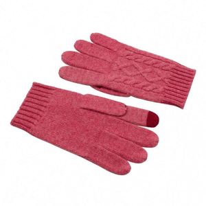 Guantes de Cachemira Baratos al por Mayor para Mujer, Guantes Tejidos de Invierno Cálidos y a la Moda - Product Image 5