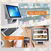 T100 8 pouces écran tactile mural en libre-service Android Windows vérificateur de prix codes-barres Scanner pour supermarché