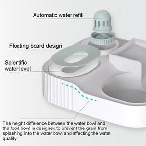 애완 동물 고양이 먹이 그릇 3LDog 자동 피더 건조 식품 저장 고양이 마시는 물 그릇 고품질 안전 소재 애완 동물 용품 - Product Image 5