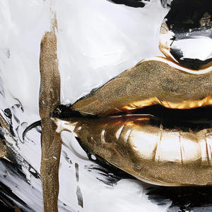 Vendita Calda: Dipinto Moderno con Stampa di Labbra Femminili Nude, Arte Murale Personalizzata Fatta a Mano per Decorazione Casa - Product Image 4