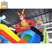 WODI Château Gonflable Commercial Classique en PVC de 0,55 mm, Combo de Château Gonflable Commercial pour Enfants et Adultes, OEM Disponible