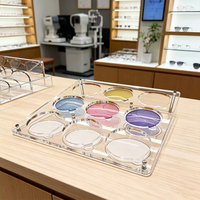 Support d'affichage optique en acrylique transparent de haute qualité à 9 ou 16 compartiments pour lunettes et lunettes de soleil en magasin