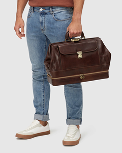 <span class=keywords><strong>Borsa</strong></span> medica leggera personalizzata in pelle marrone - Product Image 4