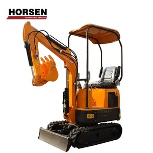 HORSEN Chinese mini excavator small digger crawler excavator 1 ton 1.2 ton for sale