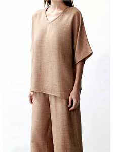 Conjunto Casual <span class=keywords><strong>de</strong></span> Verano para Mujer, 2 Piezas, Elegante, Camiseta y Pantalón, Corte Holgado, Manga Corta, Nuevo Traje <span class=keywords><strong>de</strong></span> Oficina - Product Image 6