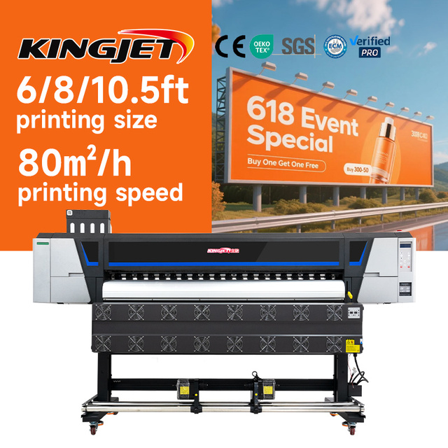 6 Feet Large Format Printer Eco Solvent Printer Poster Vinyl Sticker Wallpaper Canvas Banner Printing Machine Banner Printer