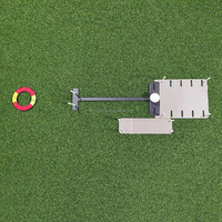 SwingPerfect Golf Mini Golf Putting Mirror Set 3-Piece Steel Double Sided Shoulder Mirror Carbon Fiber H Alat Bantu Latihan