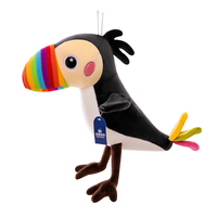 Animal en peluche oiseau Dodo drôle | Oreiller en peluche doux rempli de coton PP pour enfants Soulagement du stress Décoration intérieure et cadeaux