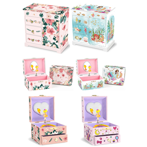 Boîte à <span class=keywords><strong>musique</strong></span> en bois rectangulaire à manivelle, avec figurine de ballerine rotative, pour bijoux, durée sonore 120 secondes, Ever Bright Beauty - Product Image 4