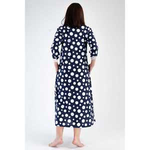 Vestido de mezclilla translúcido con cuello en V y manga 3/4 para mujer, talla XXL, estilo europeo, con bolsillos, hasta la rodilla, cintura baja y volantes, ideal para primavera. - Product Image 1