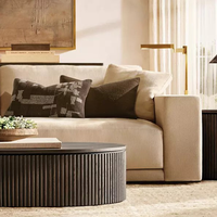 Canapé deux places en bois massif, style moderne, qualité commerciale, pour les amateurs de décoration intérieure contemporaine