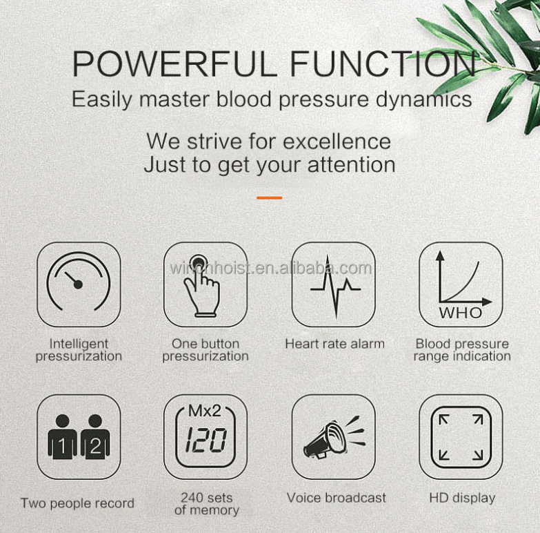 MS14 portable low price home electronic aneroid sphygmomanometer with voice function