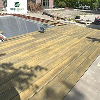 Planche de terrasse en composite solide PU de 3600 mm, antidérapante, imperméable, à grain de bois, pour terrasse, patio, jardin
