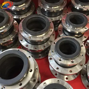 DN500 PN 16 Ruixuan Manufacture Double Flange Single Ball Rubber Expansion Joint