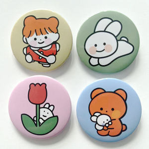 Bán buôn biểu tượng tùy chỉnh in thiếc phù hiệu cá nhân vải mềm nút pinback - Product Image 4