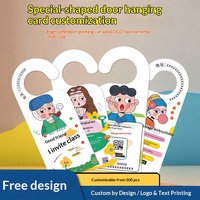 Cartes promotionnelles personnalisées pour poignées de porte, idéales pour les cours de formation et de danse - Flyers imprimés offset, origine Chine