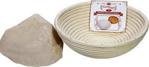 Cestino Rotondo Premium per Panificazione Saint Germain con Rivestimento - Brotform per la Lievitazione di Pane Bellissimo (9 Pollici) - Product Image 3