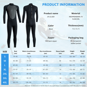 <span class=keywords><strong>JFS</strong></span> personalizado 1,5mm 3MM 5MM 7mm CR traje de buceo de neopreno duradero e impermeable Super apretado Ajuste todas las estaciones traje de pesca submarina - Product Image 5