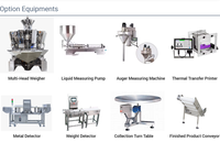 Machine d'emballage automatique rotative à 4 stations pour sachets préformés, idéale pour les chips de pommes de terre, les chips de bananes et les snacks