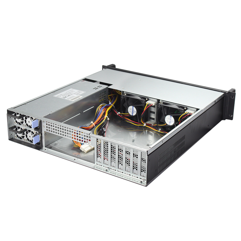 サーバー用本体 2U 6ベイサーバーケース LCD付き ホットスワップ対応 550W電源