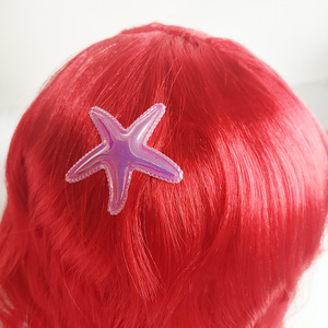 <span class=keywords><strong>Perruque</strong></span> Ariel longue rouge bouclée en cheveux synthétiques, <span class=keywords><strong>perruque</strong></span> de cosplay sans colle - Product Image 2