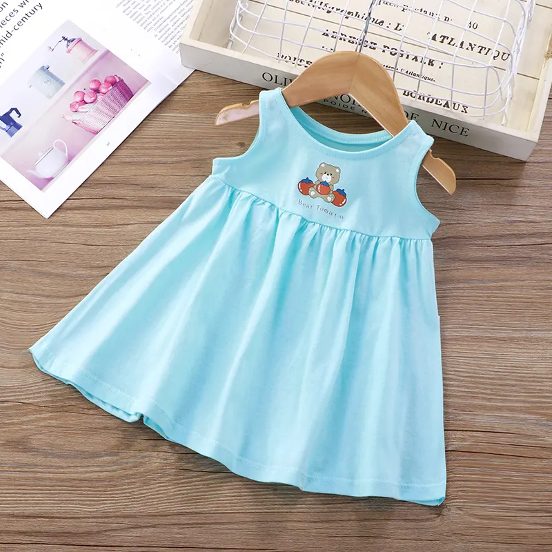 Pure Cotton Girls Skirt Baby Summer Clothes Little Girls Infants Children 1 Dress 2 Children 3 Years Old Summer