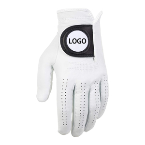 Guante de <span class=keywords><strong>Golf</strong></span> Blanco Premium para Hombre, de Cuero Cabretta, Transpirable y Suave, para <span class=keywords><strong>Mano</strong></span> Izquierda, con Logotipo Personalizado - Product Image 3