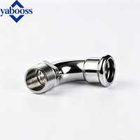 Codo de Acero Inoxidable 304 Forjado Estándar para Tuberías de Alta Presión, Tipo Buje de Superficie Lisa, Tamaños 20mm, 15mm, 6mm