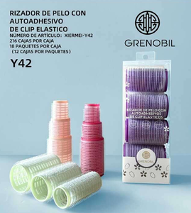 GrenoLil Hair Roller Set 4 Pcs Auto Adhesive Elastic Clip For Styling - Product Image 3