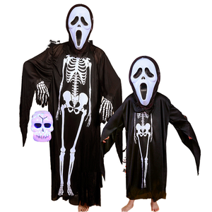 Cosplay Grim Reaper Set para niños disfraz de Halloween y esqueleto fantasma accesorios para decoraciones de fiesta y celebraciones de Halloween - Product Image 1