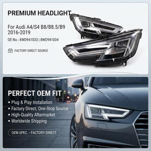 Faros Delanteros LED 8WD941033 8WD941034, Kit de Carrocería, Lámpara Delantera para Auto, Faros para <span class=keywords><strong>Audi</strong></span> <span class=keywords><strong>A4</strong></span> S4 B8 B8.5 B9 2016 2017 2018 2019 - Product Image 1
