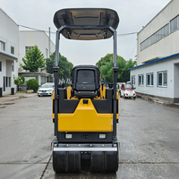 Compacteur vibrant d'asphalte combiné 3 et 4 tonnes avec tambour avant en acier et pneus arrière en caoutchouc certifié CE EPA