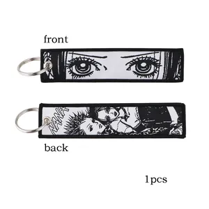 LLavero de Anime japonés <span class=keywords><strong>NANA</strong></span> para motocicletas y coches, llaveros bordados de <span class=keywords><strong>Manga</strong></span>, etiqueta para llave, joyería de moda, accesorios para llavero - Product Image 2