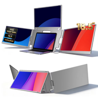Kit triple écran grand format - 3 écrans portables IPS 1080P de 18,5 pouces pour le multitâche