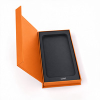 Boîtes d'emballage pour accessoires électroniques recyclés de luxe avec logo personnalisé, emballages pour étuis de téléphone portable