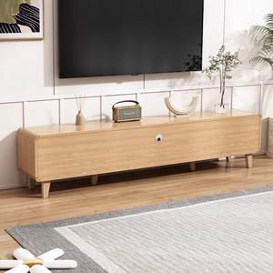 Mueble de TV Moderno Minimalista de Madera con Cajones, Juego de Sala de Estar con Mesa de Centro Combinada - Product Image 4