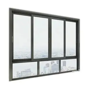 アルミ製スライディングウィンドウデザインUaluminum Double Glazed: スタイリッシュなデザインでおうちのエネルギー効率を高めましょう。