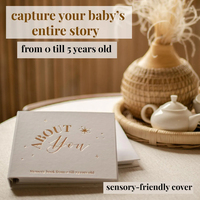 Gros bébé livre de mémoire personnalisé bébé livre spirale lin bonjour bébé livre