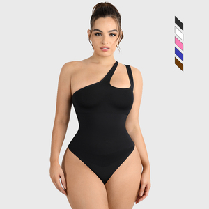 <span class=keywords><strong>Body</strong></span> modellante senza cuciture alla moda Trimmer da donna con trenino elastico in maglia <span class=keywords><strong>monospalla</strong></span> di nuovo Design - Product Image 1